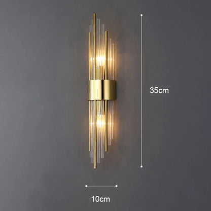 Retro LED Luxury Wall Light Modern Gold