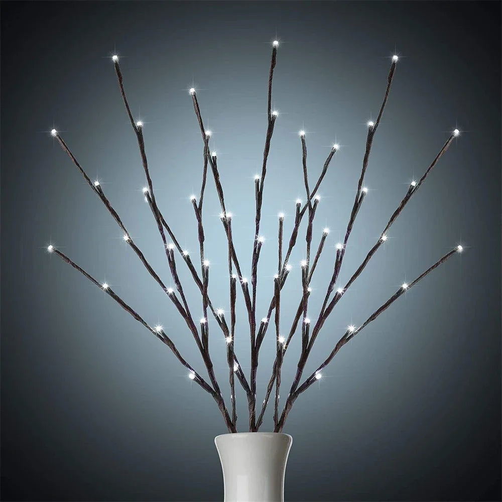 20leds LED Branch Light Battery Powered Willow Branch Lamp Artificial Branch Twig Vase Led Lights for Party Fairy DIY Room Decor