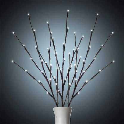 20leds LED Branch Light Battery Powered Willow Branch Lamp Artificial Branch Twig Vase Led Lights for Party Fairy DIY Room Decor