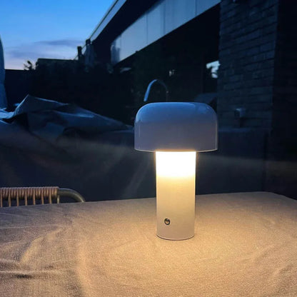 Mushroom Table Lamp Portable Touch Dimming Night Lamp Rechargeable Desk Lamp Desktop Decoration Bedside Lamp Italian Designer