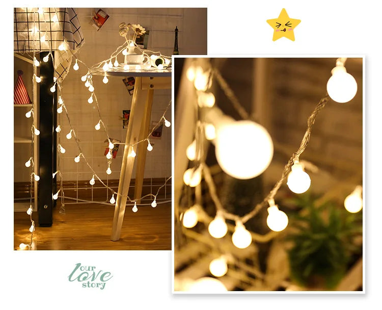 3m/6m/10m/12m Led Fairy Lights USB/Battery Power Garland Christmas/New Year Festoon LED Lights String For Home Decoration