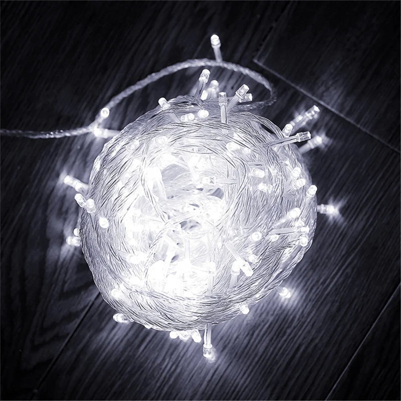 Outdoor 40LED String Lights 220V Garland 5M Waterproof Fairy Light Festoon Lamp Wedding Party Holiday Gardening Decoration Light