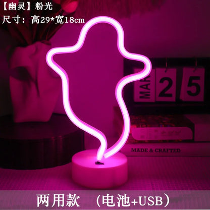 Flamingo LED Lights Neon Light Sign Bedroom Decor Neon Sign Night Lamp for Rooms Wall Art Bar Party USB or Battery Powered