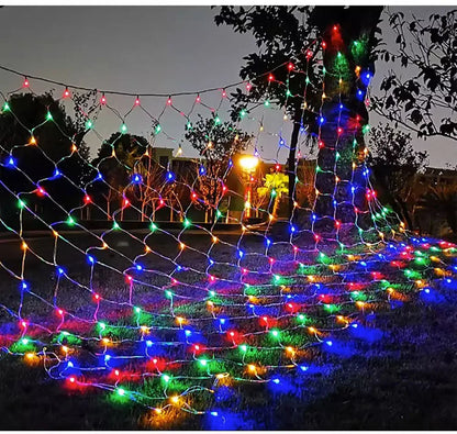 4mx6m 2mx3m 2mX2m Christmas Garlands LED String Christmas Net Light Fairy Xmas Party Garden Wedding Decoration Curtain Light