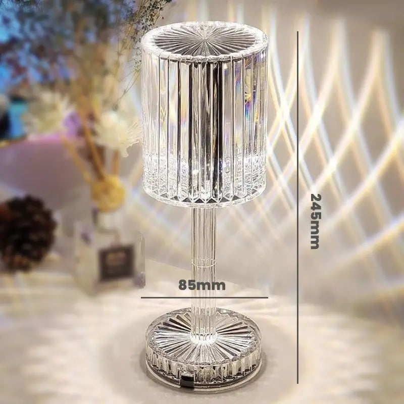 Crystal Table Lamp Touch Remote Control