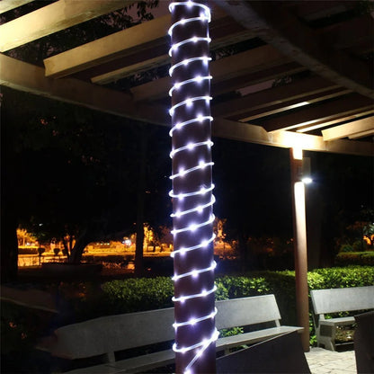 Waterproof Garland 200/300LEDs Tube String Lights Outdoor 8 Modes Christmas Fairy Lights for Garden Party Wedding New Year Decor