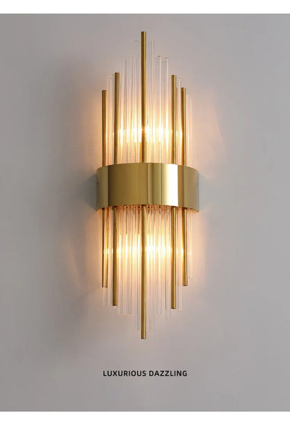 Retro LED Luxury Wall Light Modern Gold