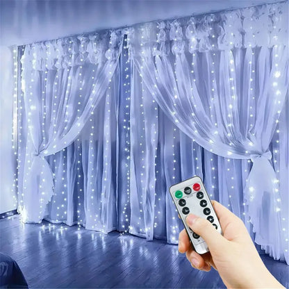 6/3M LED Curtain Garland USB String Lights Fairy Festoon Remote Control New Year Christmas Halloween Decorations for Home Room