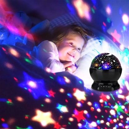 Starry Projector Night Light Rotating Sky Moon Lamp Galaxy Lamps Home Bedroom DecorationStarlight Christmas Lights for Kids Gift