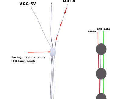 Copper Wire LED Pixel String DC5V 12mA 3pin 50mm/100mm Pitch SK6812 Christmas Lights for Bedroom WS2812B RGBIC Full Color