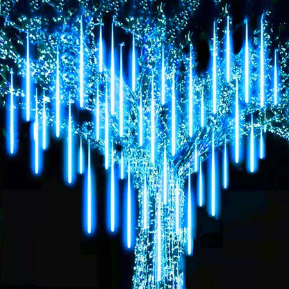 32/24/12 Tubes 30/50cm LED Meteor Shower Fairy String Garland Curtain Lights Christmas Decor Outdoor Wedding Street Garden Decor