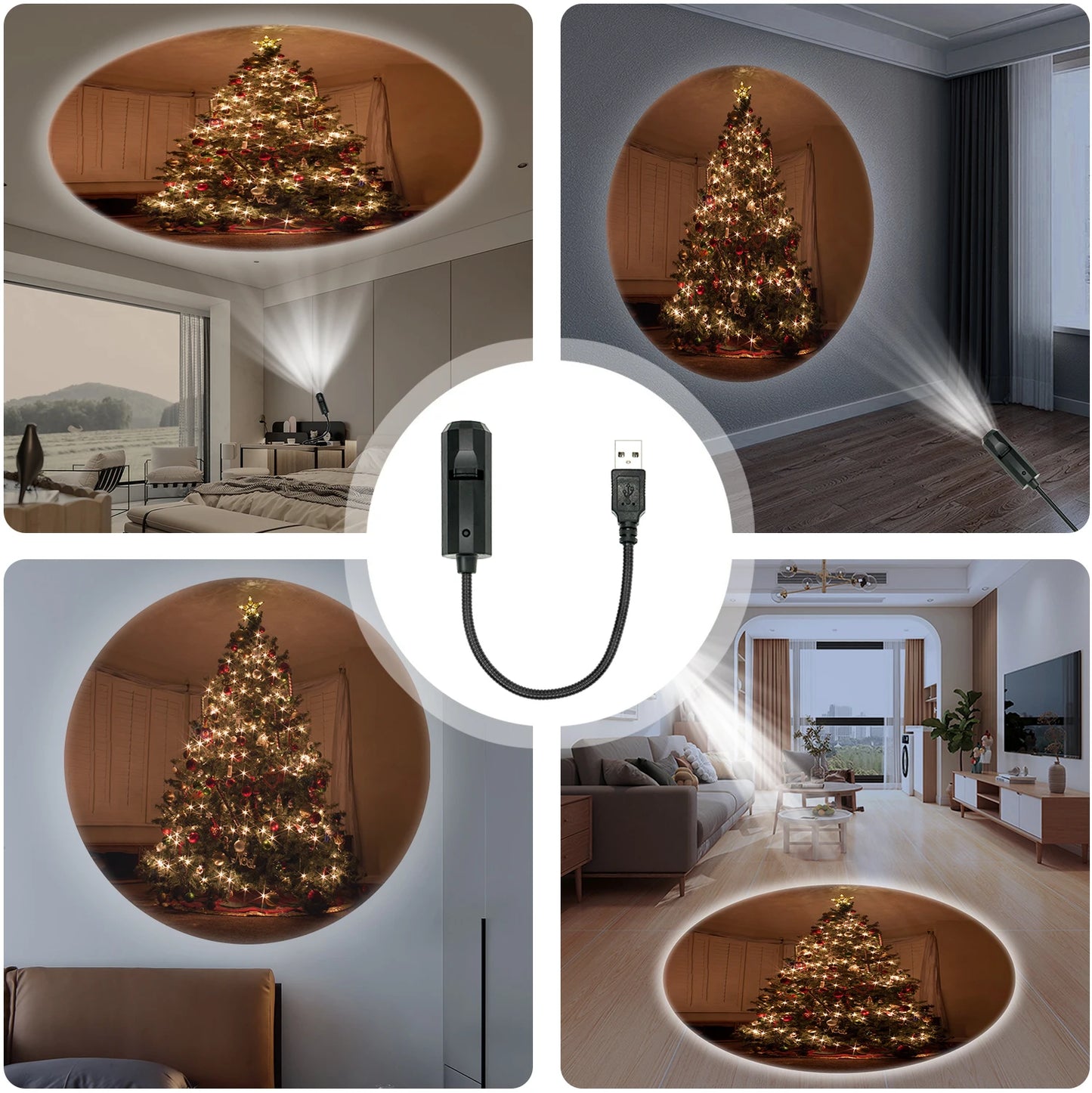 Christmas tree projection light