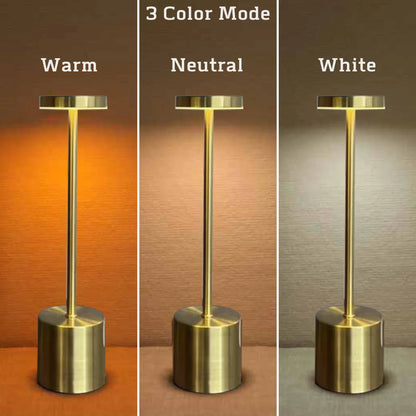 Metal Table Lamp Writing Lamp Bedside Creative Ambient Lights Bar Outdoor Decoration LED Rechargeable Touch Night Lightings 2024