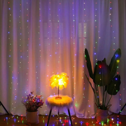 6M USB LED Curtains Festoon Led Light Garlands Christmas Lights Christmas Decorations 2024 String Lights New Year Street Garland