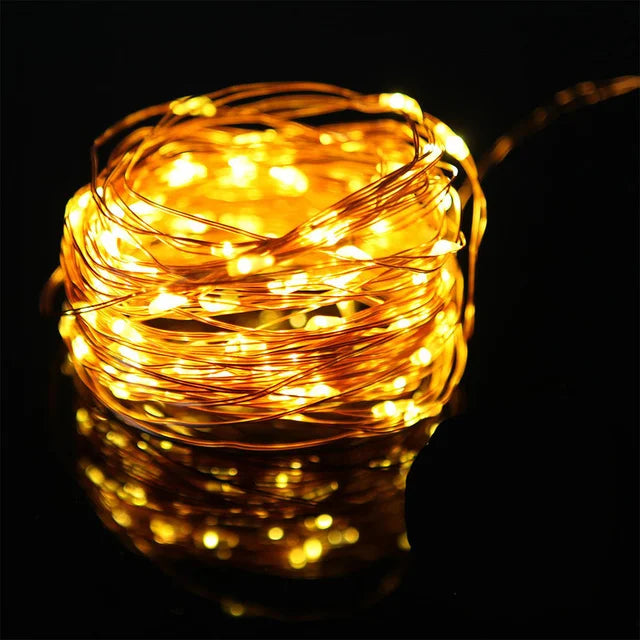 Waterproof USB/Battery LED String Light 5M 10M Copper Wire Fairy Garland Light Lamp for Christmas Wedding Party Holiday Lighting