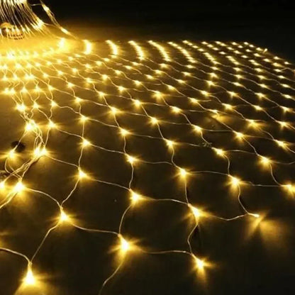 1.5x1.5M 3x2M 6x4M LED Net Mesh Fairy String Light Garland Window Curtain Christmas Fairy Light Wedding Party Holiday Light