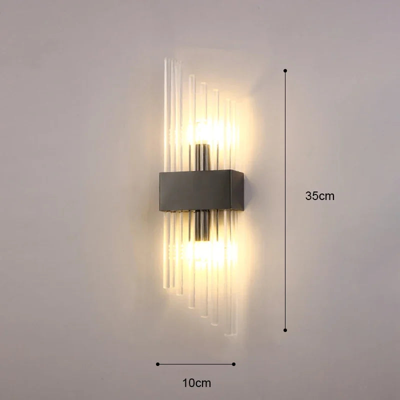 Retro LED Luxury Wall Light Modern Gold