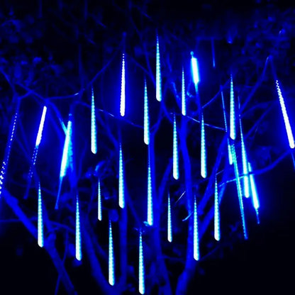 32/24/12 Tubes 30/50cm LED Meteor Shower Fairy String Garland Curtain Lights Christmas Decor Outdoor Wedding Street Garden Decor