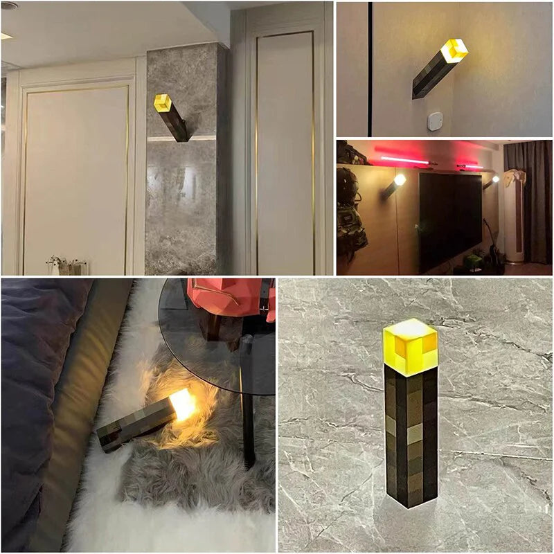 Brownstone Flashlight LED Night Light Bedroom Decorative Light Color Changing Bottle Weapon USB Charging with Buckle Kids Gift