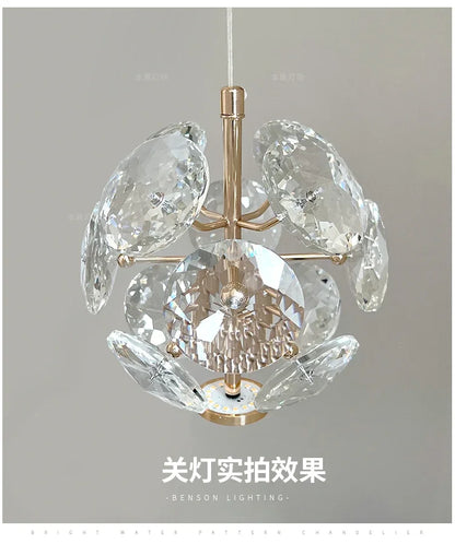 Modern K9 Pure Crystal Small Chandelier Light Lluxury Crystal