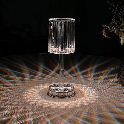 Crystal Table Lamp Touch Remote Control