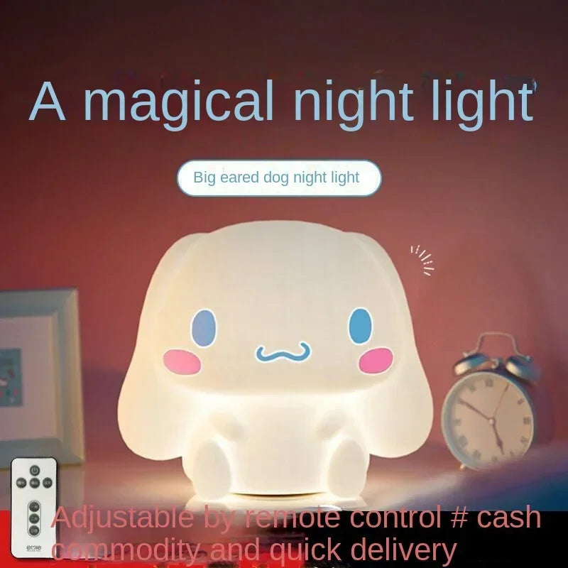 Cinnamoroll night light cute cartoon dormitory bedroom bed remote control soft light pat eye protection table lamp holiday gift