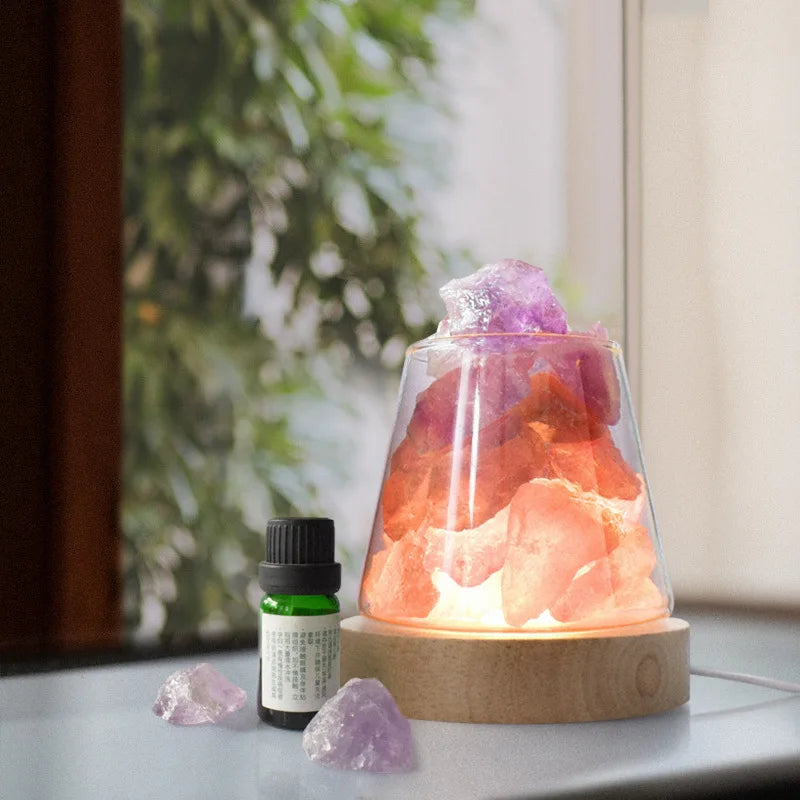 D2 Natural Himalayan Salt Table Lamp