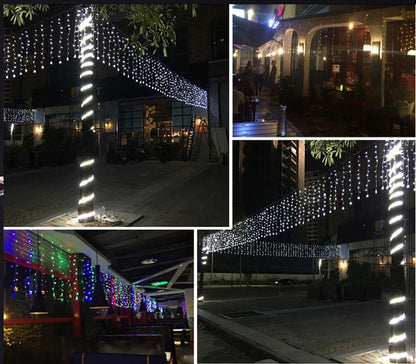 Garland Curtain Christmas Lights Led String Fairy Lights 3.5M 220V/110V Outdoor For Room Party Holiday 2022 New Year Decoration