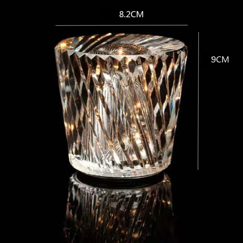 K9 crystal rechargeable table lamp bar atmosphere led table lamp restaurant living room new diamond night lamp bedroom lamp