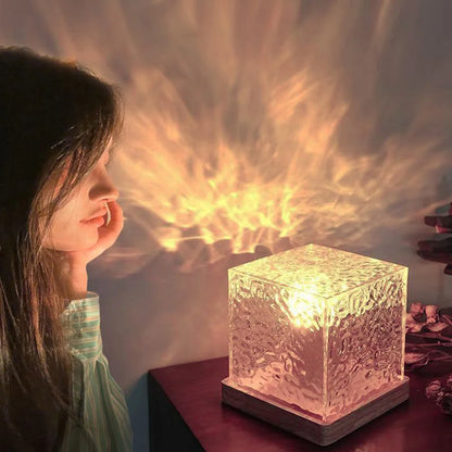 Crystal Lamp Dynamic Rotating Water Ripple Projector