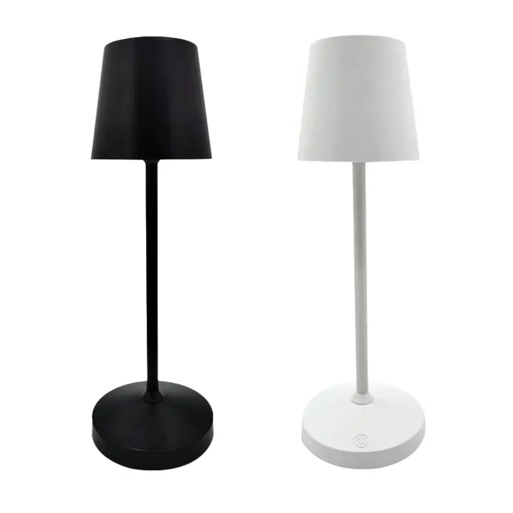 LED Table Lamp USB Rechargeable Decoration Lamp Energy Saving Eye Protection Stepless Dimming for Bar Coffee Bedroom