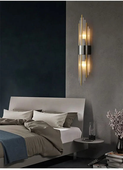 Retro LED Luxury Wall Light Modern Gold