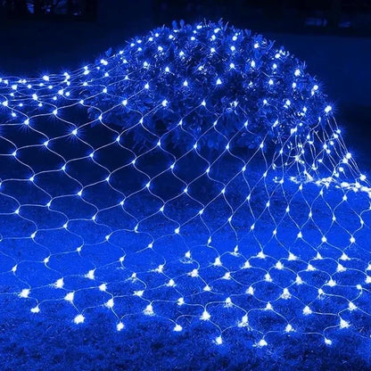 1.5x1.5M 3x2M 6x4M LED Net Mesh Fairy String Light Garland Window Curtain Christmas Fairy Light Wedding Party Holiday Light