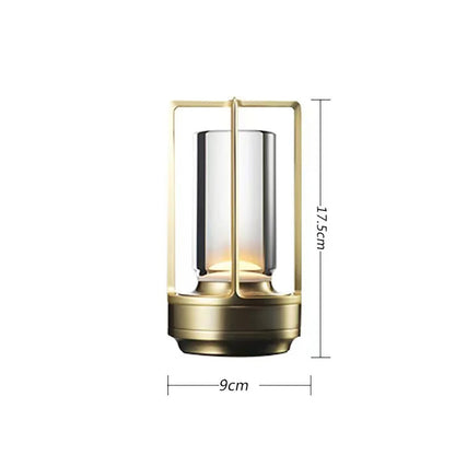 LED Crystal Rechargeable Table Lamp