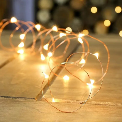 Waterproof USB/Battery LED String Light 5M 10M Copper Wire Fairy Garland Light Lamp for Christmas Wedding Party Holiday Lighting