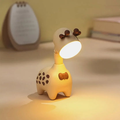 Cute Giraffe Shaped Night Light DIY Scalable Desk Lamp Led Table Light Mini Desktop Ornament Living Room Decor Kids Holiday Gift