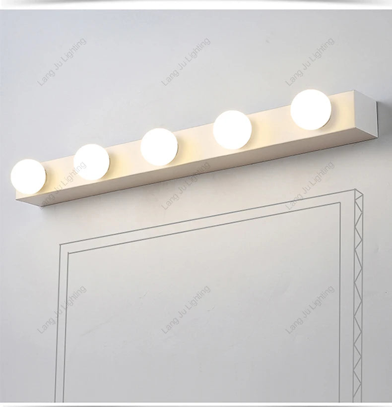 Simple Mirror Headlight Bathroom Toilet Toiletry Toiletry Light Led Lamps Toiletry Lamp Free of Holes