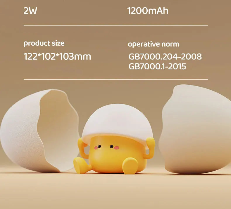 Mushroom Night Lights Egg Yolk LED USB Silicone Desk Night Lamps Indoor Lighting Room Decoration Atmosphere Light Kids Cute Gift