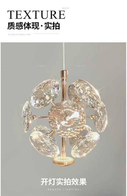 Modern K9 Pure Crystal Small Chandelier Light Lluxury Crystal