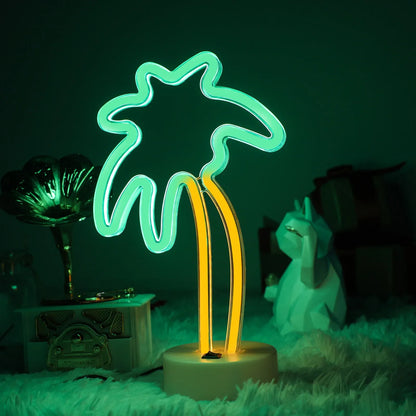 Flamingo LED Lights Neon Light Sign Bedroom Decor Neon Sign Night Lamp for Rooms Wall Art Bar Party USB or Battery Powered