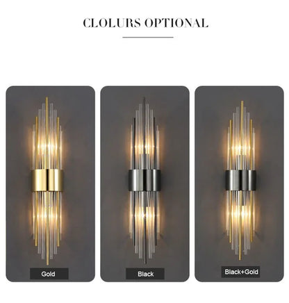 Retro LED Luxury Wall Light Modern Gold