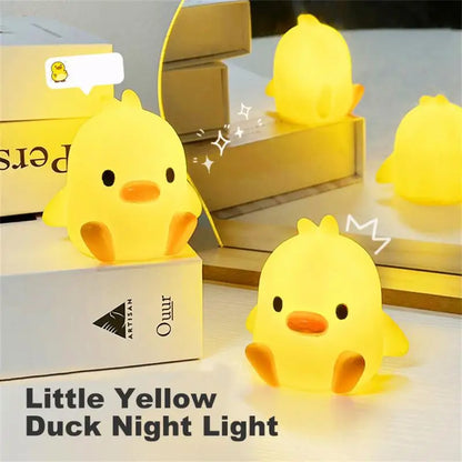 LED Night Desk Lamp Cute Duck Lights Stitch Lampara Cartoon Bedside Decor Kids Nightlight Birthday Gift Jellyfish Lantern Lovely