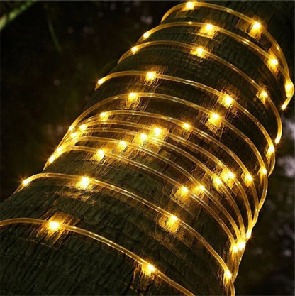 Waterproof Garland 200/300LEDs Tube String Lights Outdoor 8 Modes Christmas Fairy Lights for Garden Party Wedding New Year Decor