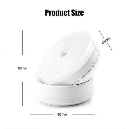 LED Night Light USB Charging Motion Sensor Round Energy-saving LED Lamps Bedroom Sound/Light Control For Corridor Home Bathroom