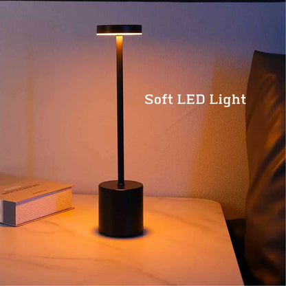 Metal Table Lamp Writing Lamp Bedside Creative Ambient Lights Bar Outdoor Decoration LED Rechargeable Touch Night Lightings 2024