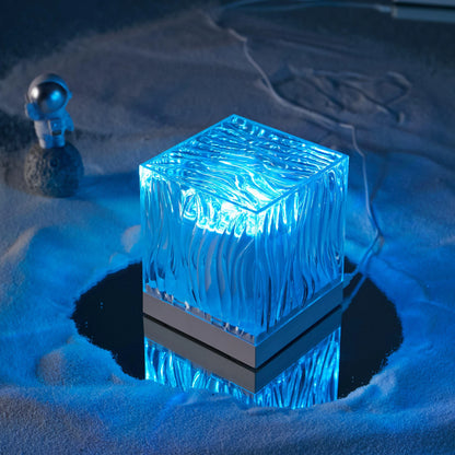 Dynamic Aurora 16 Colors Flame Crystal Lamp