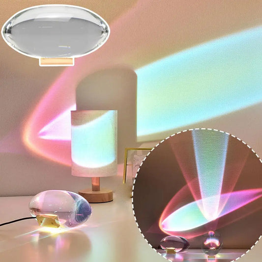 LED Dream Angel Eye Ambiance Light Home Crystal Decoration Angel Tears Sunset Sunset Projection Lamp Bedroom Bedside Night Light