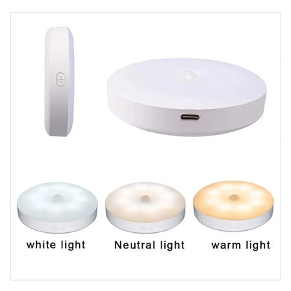 CY New Upgraded Frosted,Human Body Sensor Magnet Light,Three-Colour Infinitely Dimmable for Bedroom, Bathroom,Corridor,Kitchen