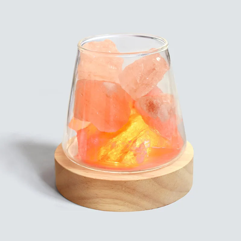 D2 Natural Himalayan Salt Table Lamp