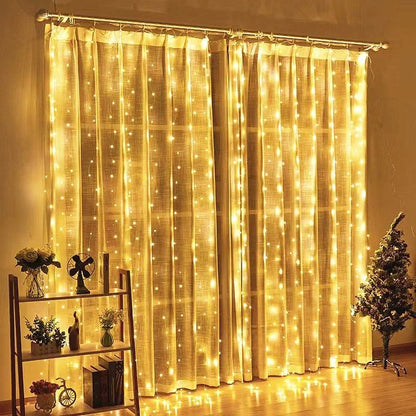 LED Curtain Garland on The Window USB Power Fairy Lights Festoon with Remote New Year Garland Led Lights Christmas Decoration